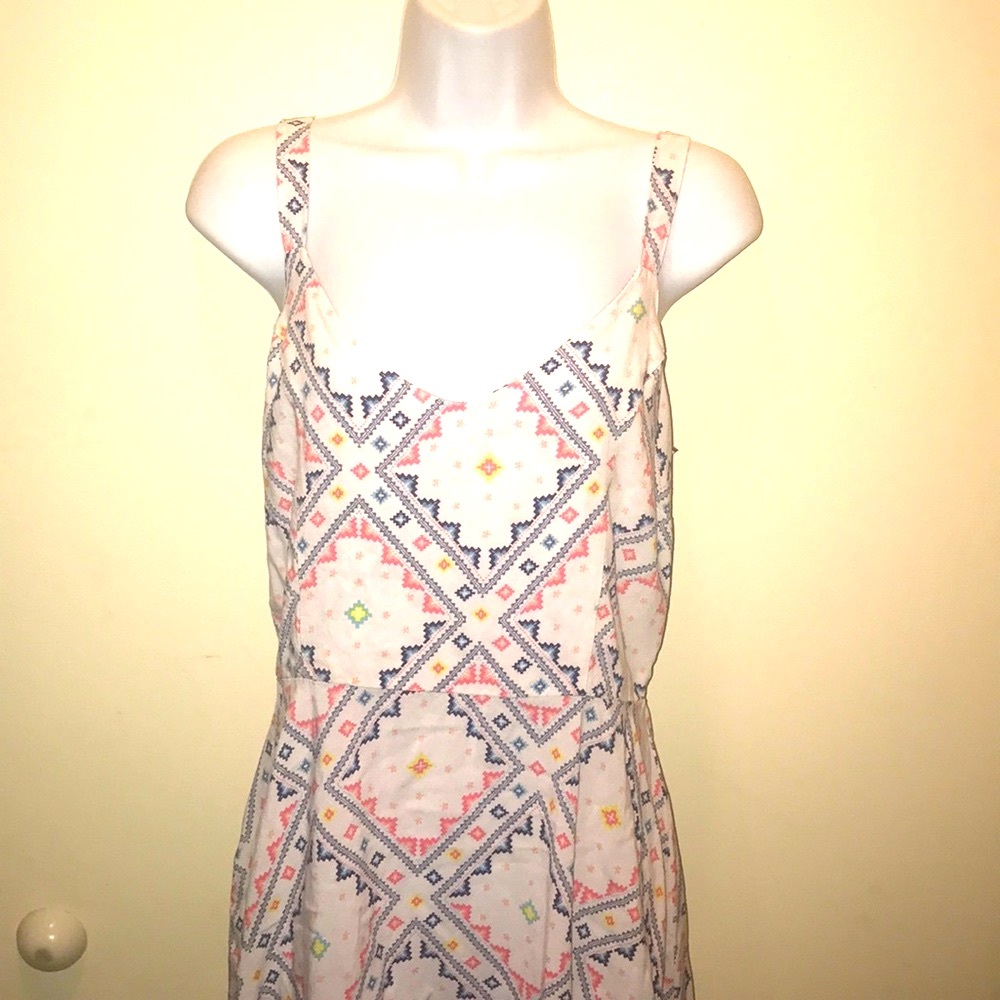 Beautiful cotton on open back tie strap summer dress L